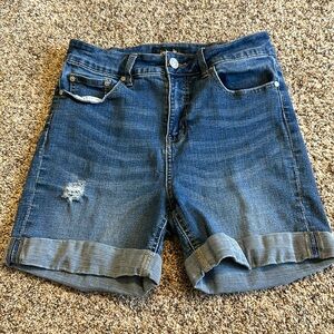 Dark Wash Bermuda Shorts